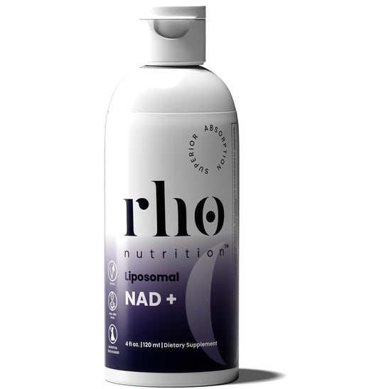 Rho Nutrition Liposomal NAD+-LiquidSupplement Designed to Help SupportAbsorption-Active Form of NAD+Helps Support Normal Cellular Health,Healthy Aging, Energy Metabolism andOverall Vitality